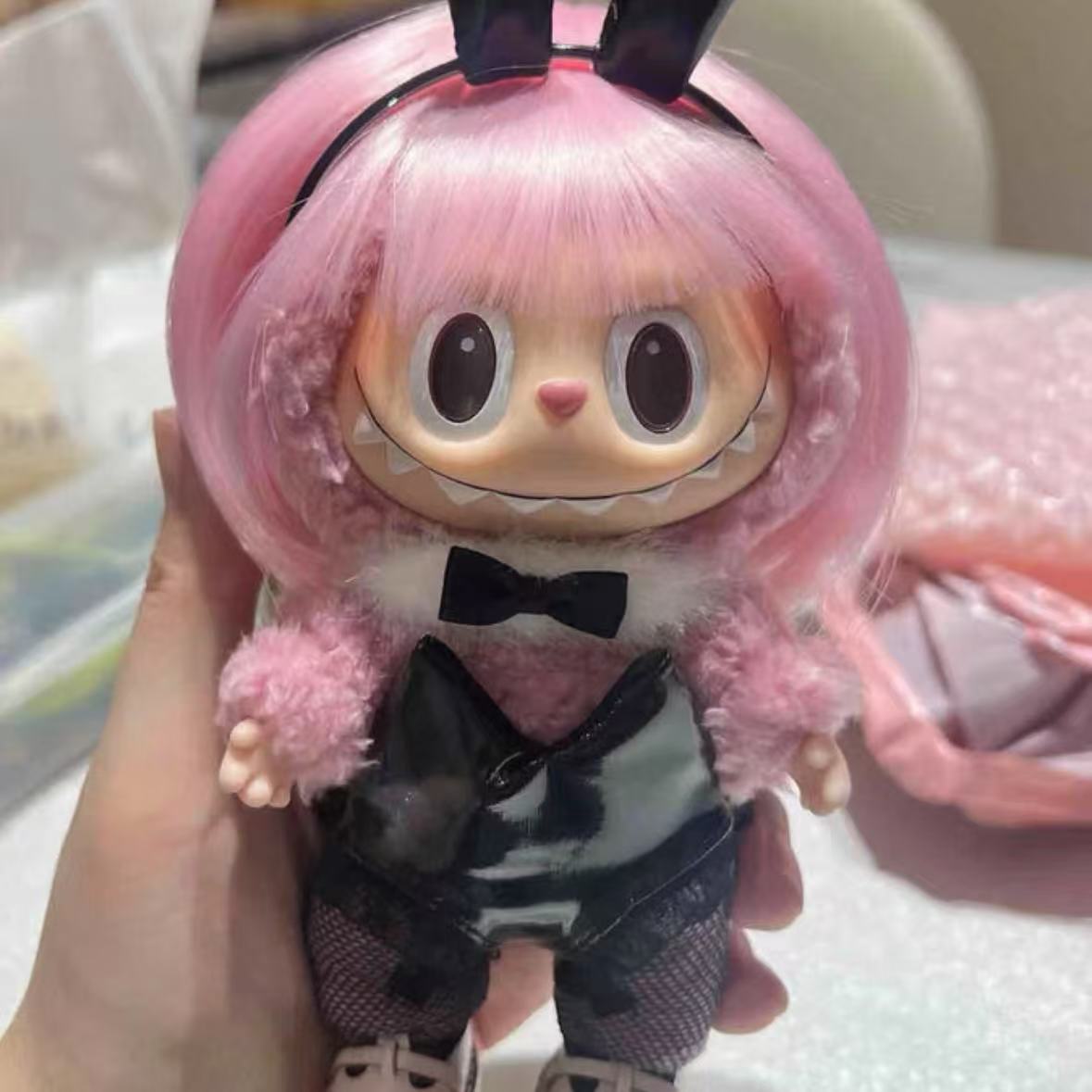 Doll Cloth Nocturnal Lapin Noir Set For Labubu