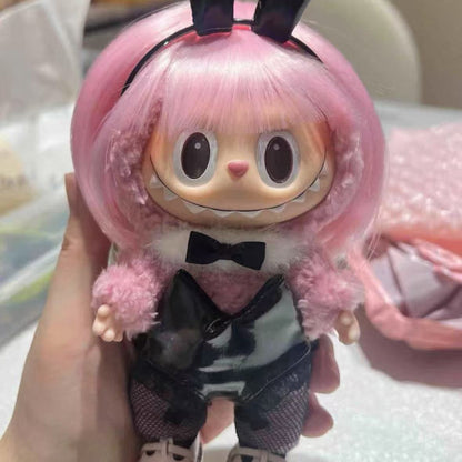 Doll Cloth Nocturnal Lapin Noir Set For Labubu