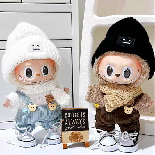 Doll Cloth Sporty Bear Overalls Set