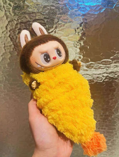 Popmart Labubu Macaron 17cm Deep - Fried Shrimp - themed Doll Clothes, Accessories for Pendant - style Dolls