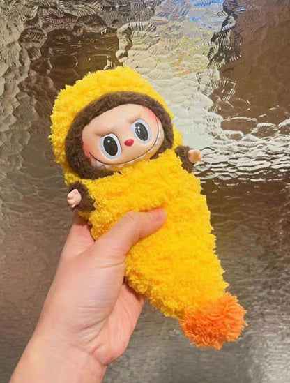 Popmart Labubu Macaron 17cm Deep - Fried Shrimp - themed Doll Clothes, Accessories for Pendant - style Dolls