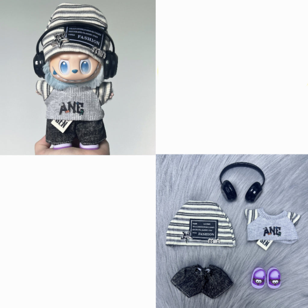 Labubu Doll Outfit | Grey Set