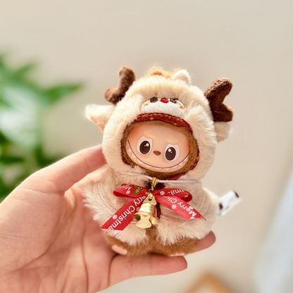 Labubu Mini 4.0 Christmas Cape | Reindeer Elf Cloak Outfit