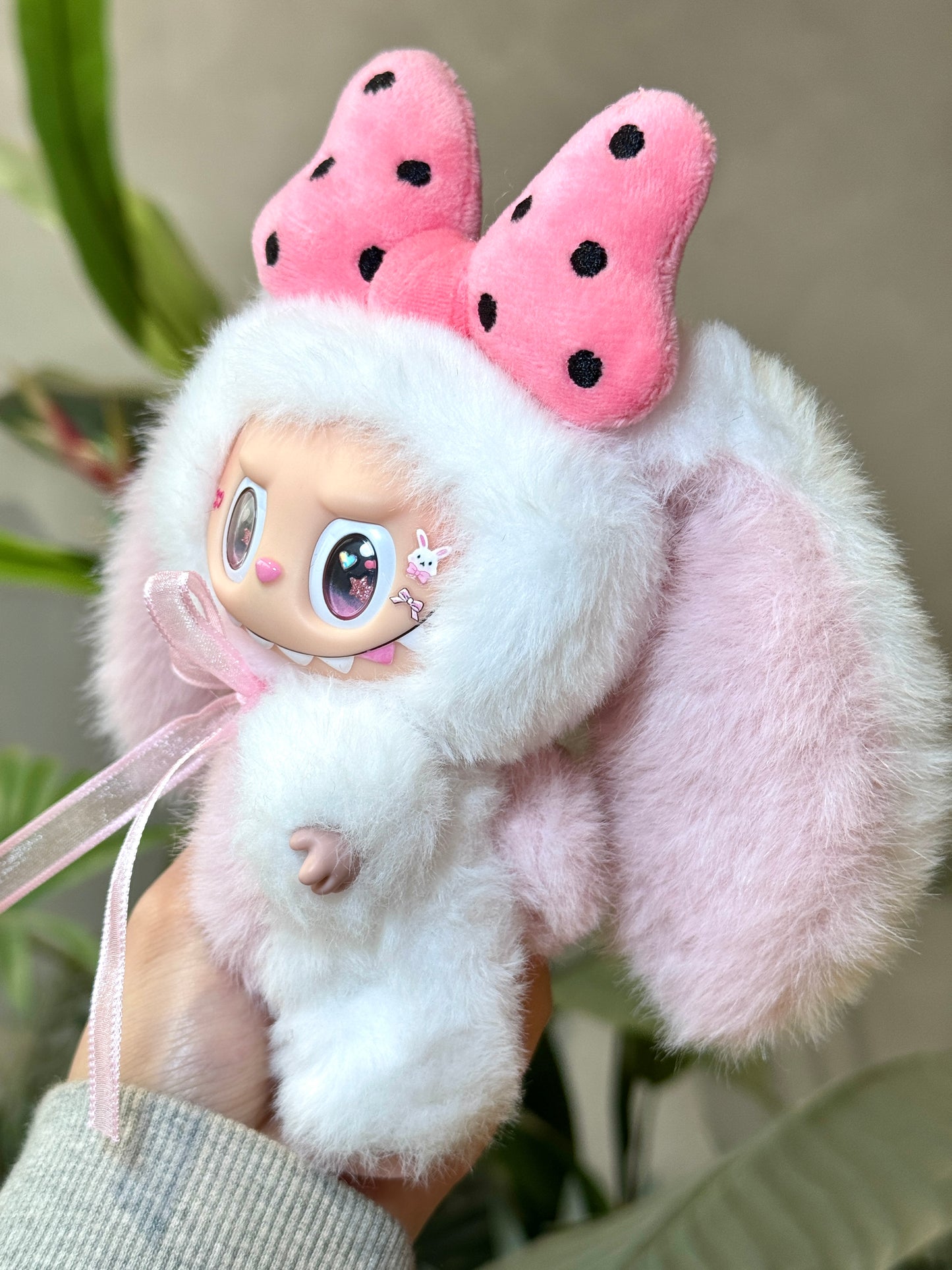 Labubu X Droopy Bunny Retrofit Design Pendants