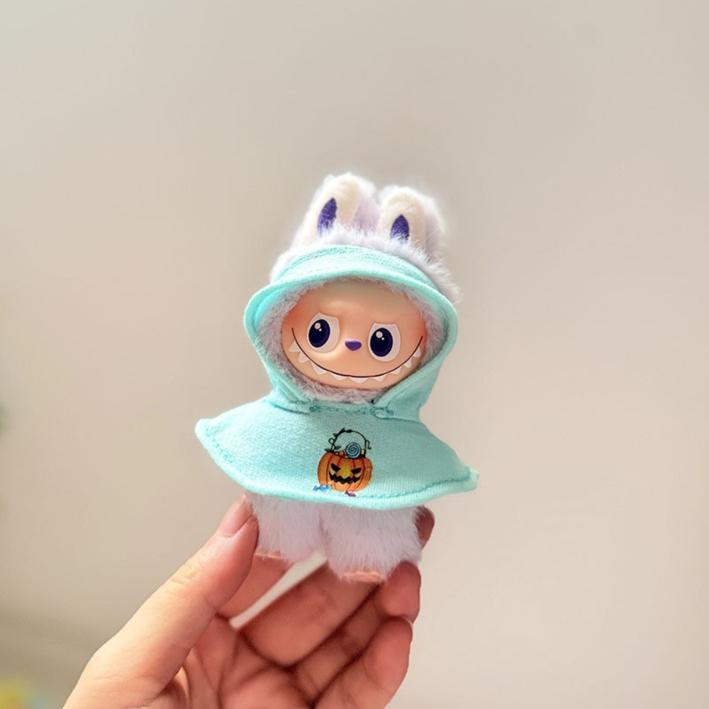 Labubu Mini 4.0 Christmas Cape | Reindeer Elf Cloak Outfit