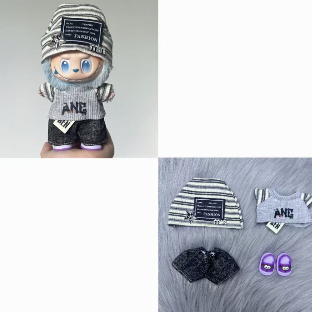 Labubu Doll Outfit | Grey Set