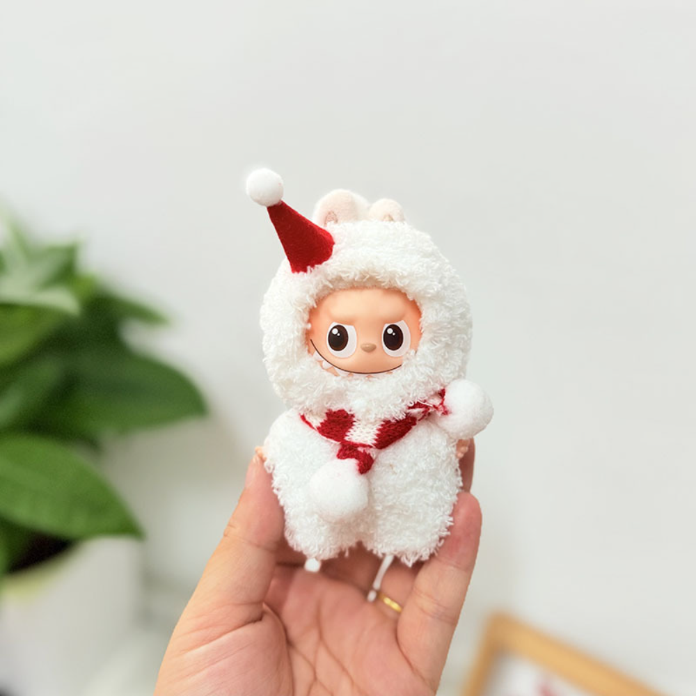 Labubu Mini 4.0 Christmas Cape | Reindeer Elf Cloak Outfit