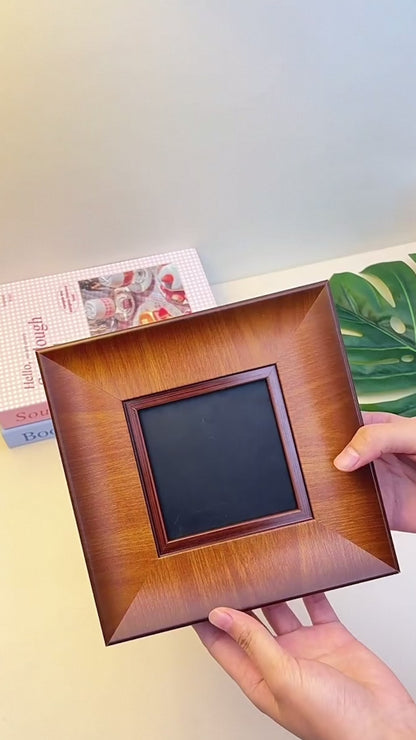 Blind Box Display Solid Wood Photo Frame Wall Storage